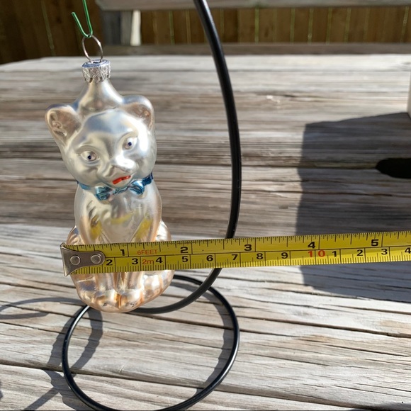 Vintage Glass West Germany Cat Ornament - Picture 10 of 10